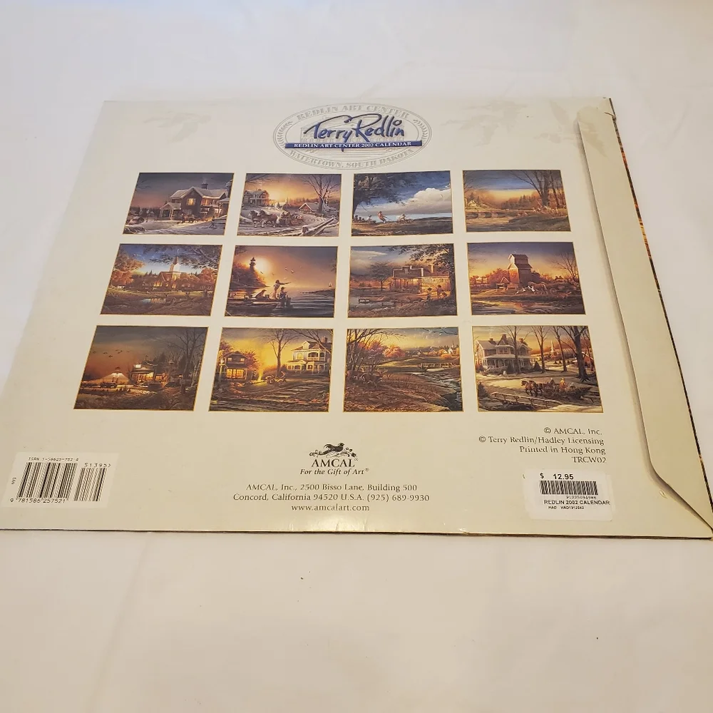 Redlin Art Center Vintage 2002 Calendar Terry Redlin Outdoor Scenes